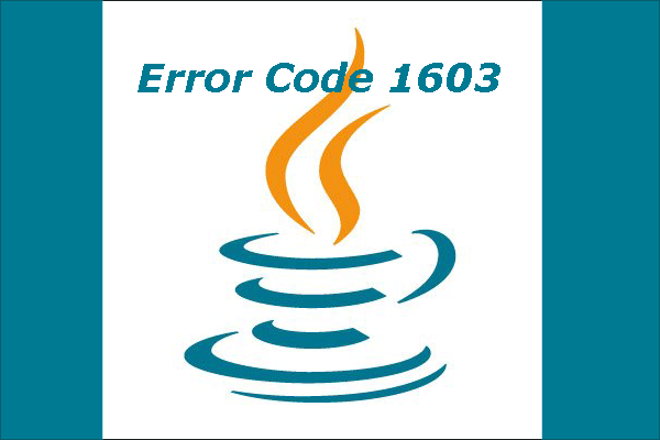 java install error 1603 windows 8.1