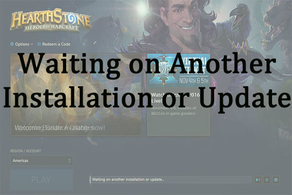 battlenet waiting on another installation or update 2016