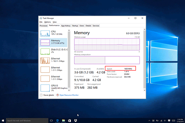 how to know my ram frequency