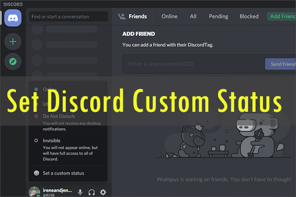 A Full Guide On How To Set A Custom Status On Discord