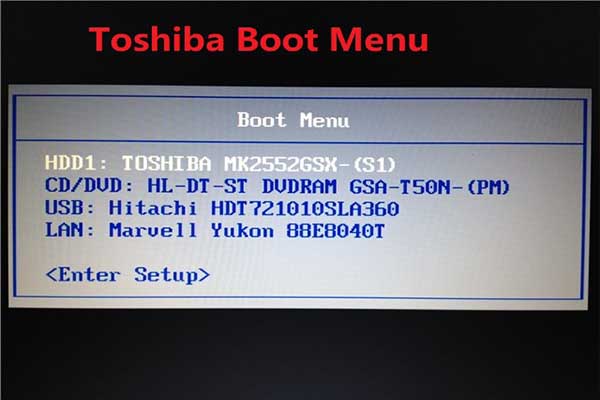 What Is Toshiba Boot Menu How To Enter It On Toshiba Satellite