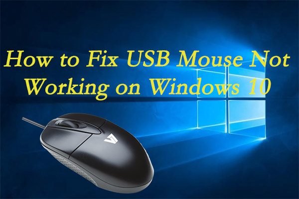 to Fix USB Mouse Not Working on 10