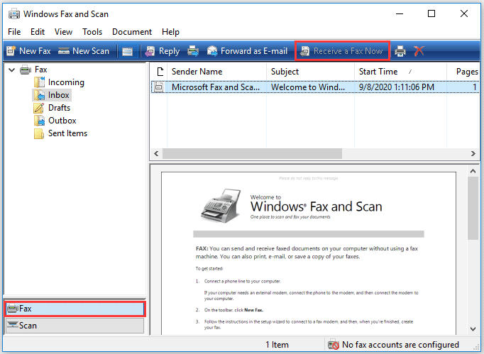 add scanner to windows fax and scan