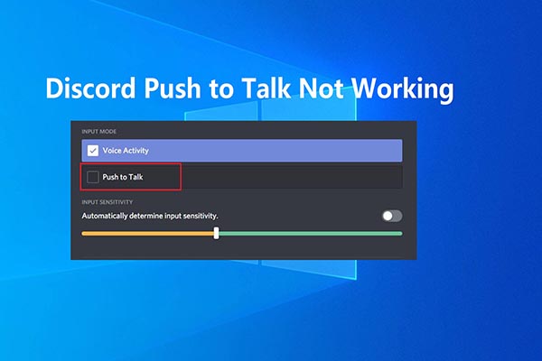 discord push to talk button not working