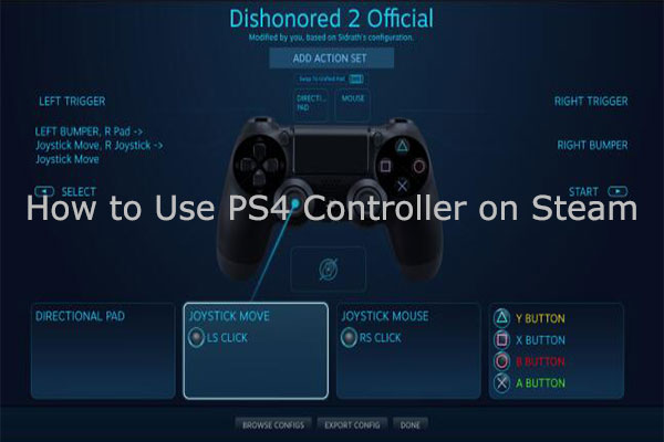how to use a ps4 controller on steam games