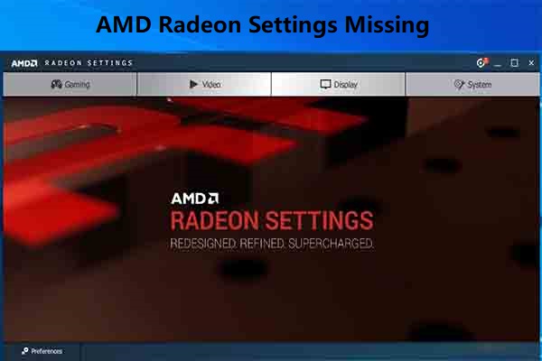 amd additional settings missing