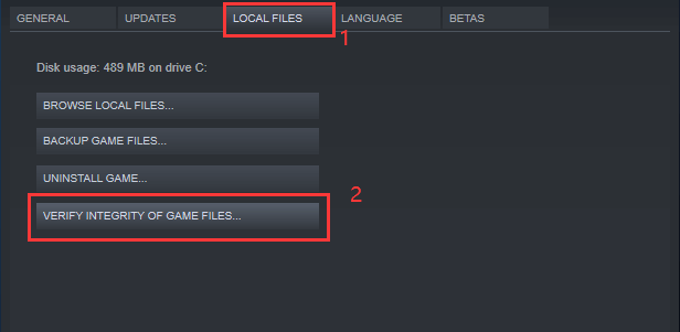 Dota 2 verify integrity of game files