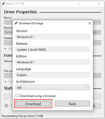 downloading windows 7 iso file