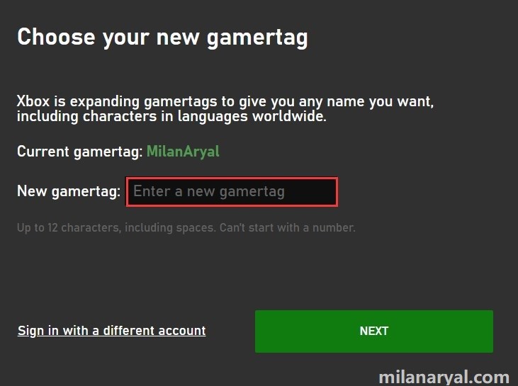 How to change your Xbox Live gamertag