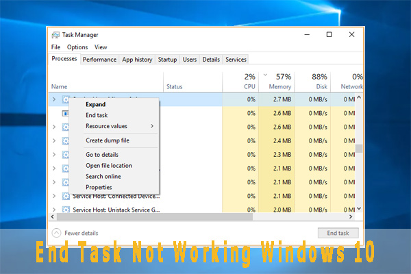 how to end all background tasks in task manager
