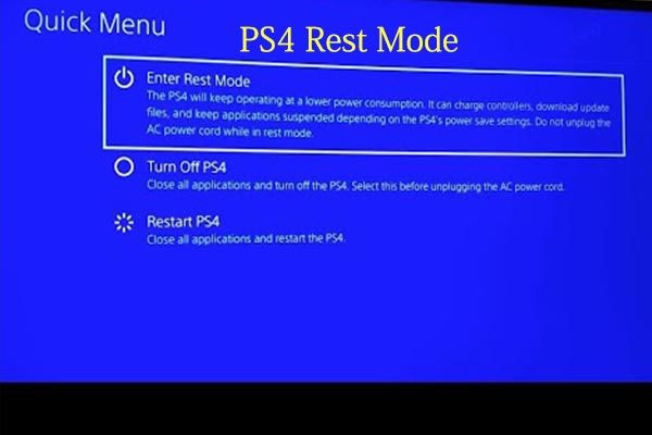 will a game in rest mode ps4