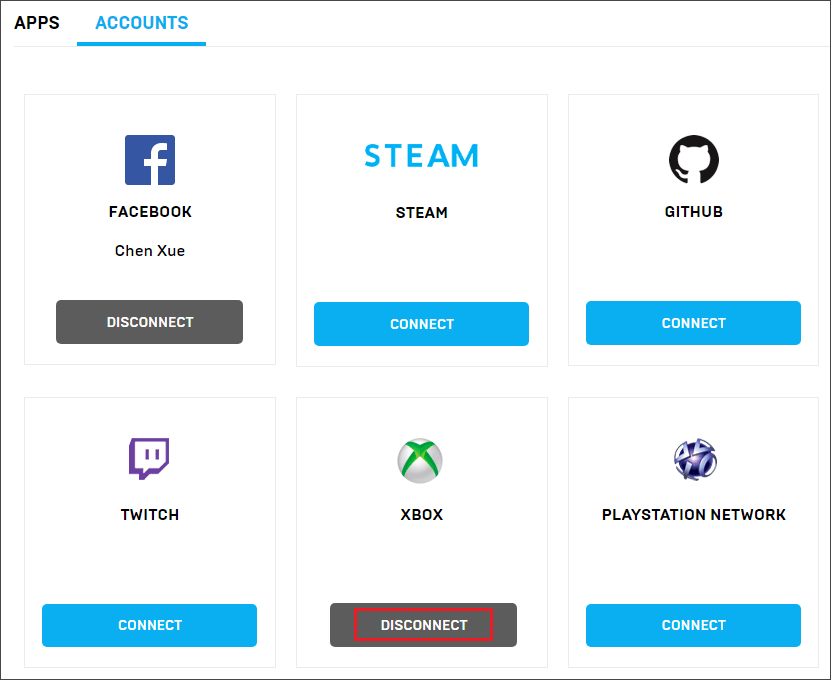 How do I link my console account to my Epic Games account using