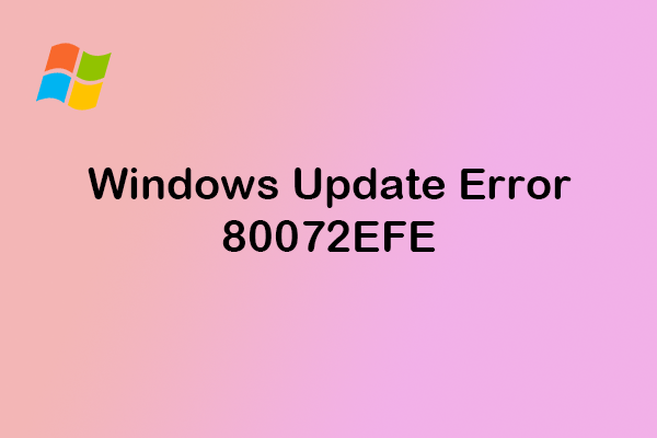 windows code 80072efe