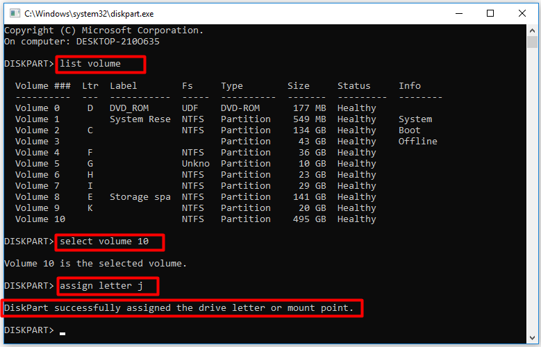 How To Mount And Unmount Drive In Windows 10 MiniTool Partition Wizard