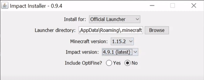 minecraft hacked client launcher
