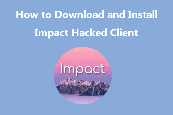 minecraft hacked client impact
