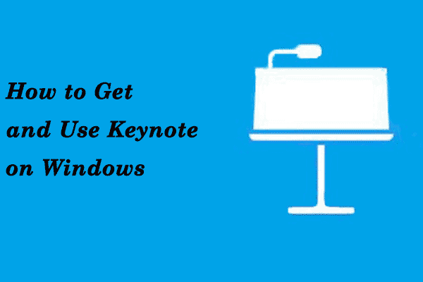 how to present a keynote presentation on windows