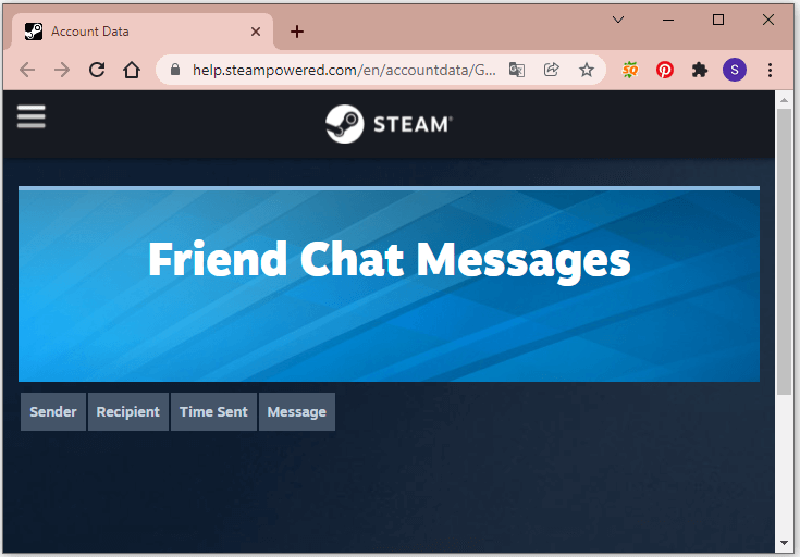 Logs chat steam does keep How long