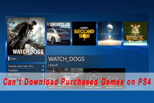 erfaring Print Ydmyg Can't Download Purchased Games on PS4? | Fix It Now