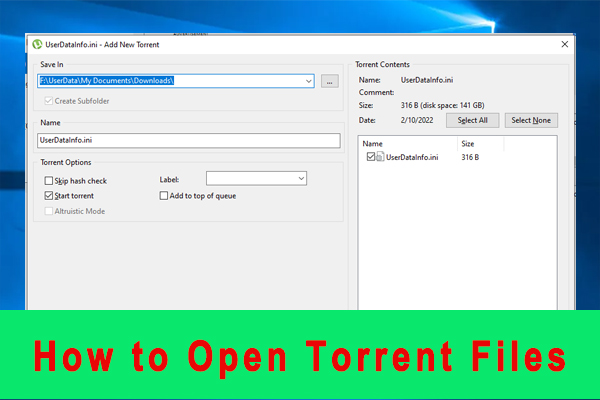 how to open a torrent file using utirrent