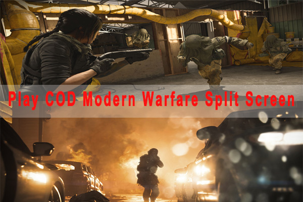 modern warfare split screen
