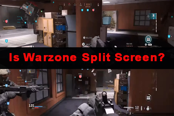 warzone split screen not working