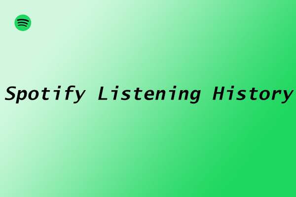 access spotify listening history