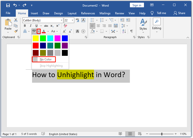 How To Unhighlight In Word After Copy And Paste 5 Methods MiniTool 