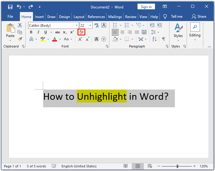 How To Unhighlight In Word After Copy And Paste 5 Methods MiniTool 