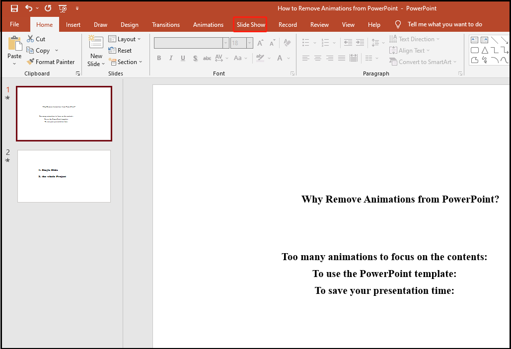  Full Guide How To Remove Animations From PowerPoint MiniTool 