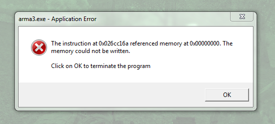 Fix “Instruction at Referenced Memory Could Not Be Read” Errors