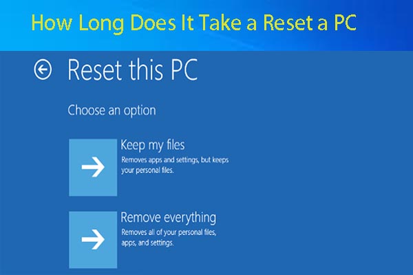 How Long Does It Take To Reset A PC Find Answers And Speed Up It