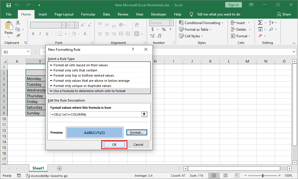 how-to-highlight-a-column-column-highlights-excel-formula