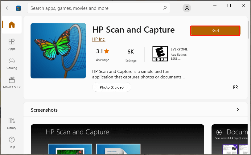hp scan and capture windows 10 download