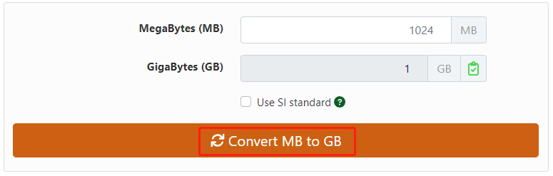 Top 8 MB To GB Converters Perform MB GB Mutual Conversion MiniTool 