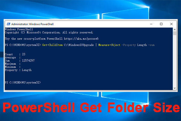 PowerShell Get Folder Size On Windows 10 11 Here s A Full Guide