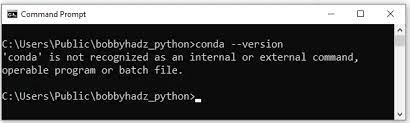 Solve Conda Is Not Recognized as an Internal or External Command