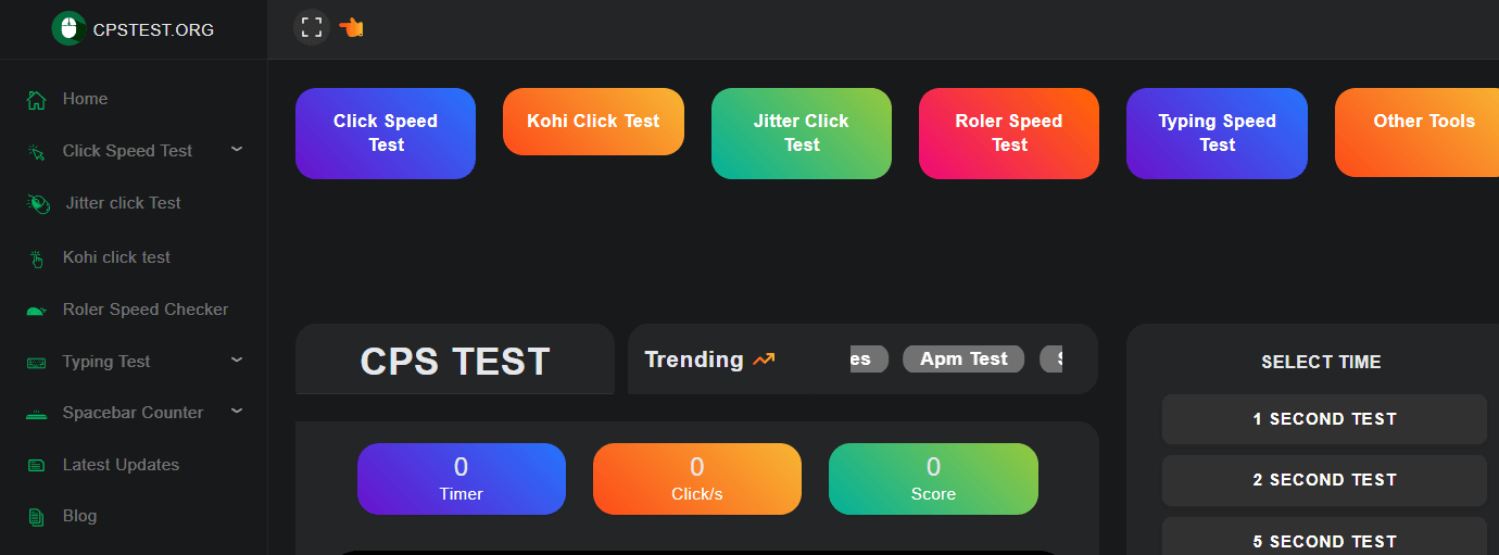 CPS Test / CPS Tester / Click Test