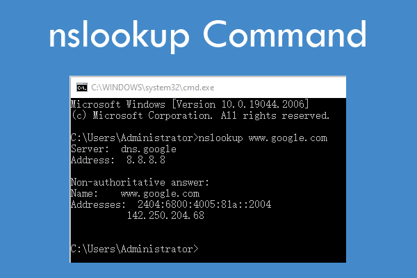 How To Use Nslookup Commands To Check DNS Sever And IP Address