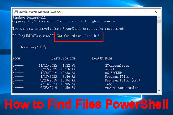 PowerShell Find Files How To Find Files PowerShell Windows 10 11