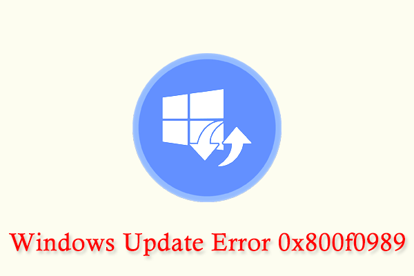 Ошибка 0x800f0989 при обновлении windows 10